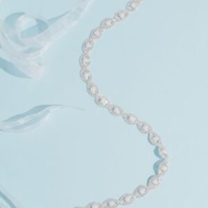 Crystal Infinity Loop Sash with Pearl Particulars | David’s Bridal